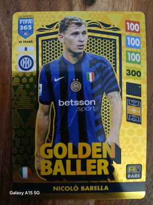 FIFA365 Adrenalyn XL 2025 Golden Baller Nicolo Barella σαν καινούργιο