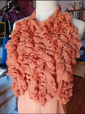 Orange bodysuit L, made in Italy