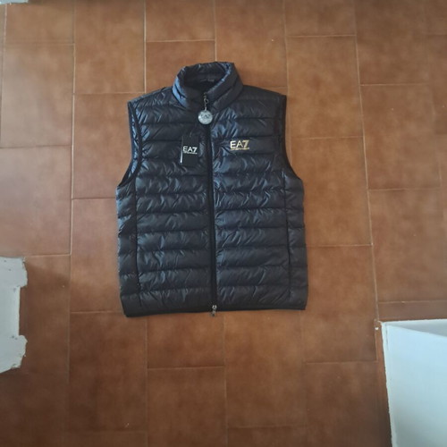 Ea7 vest for men new, size S, black, Emporio Armani