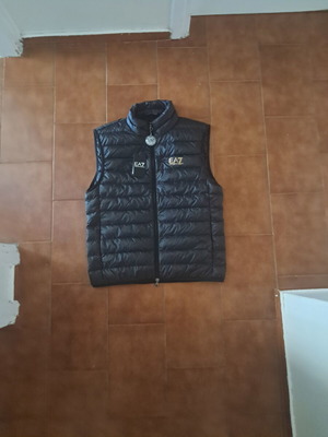 Ea7 vest for men new, size S, black, Emporio Armani