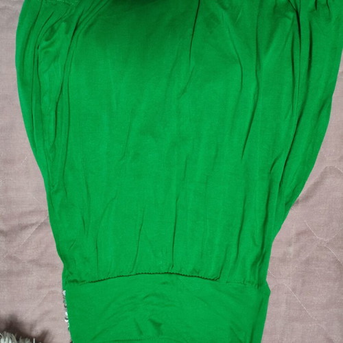 Strapless blouse green, like new