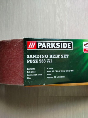 Sanding belt set of 6 new