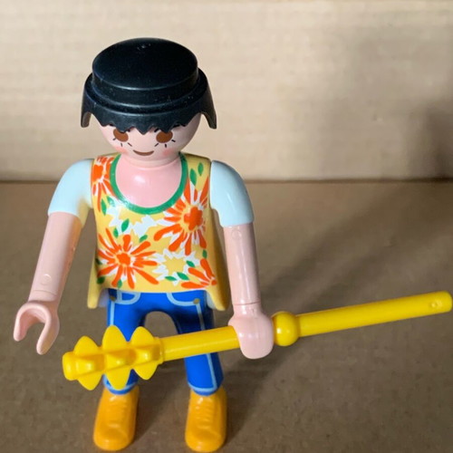 Playmobil figures used, 28 hippies without box