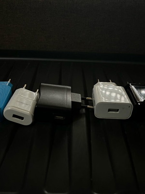 Chargers used, pack of 5 with USB port