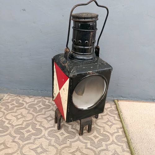 German Railway Lantern used, functional signal light