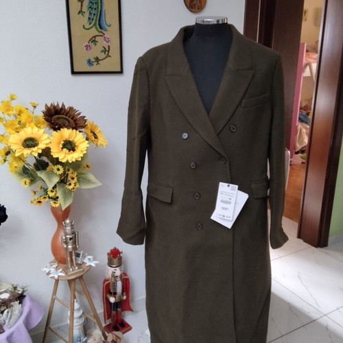 MANTECO, ZARA khaki coat size xxl new