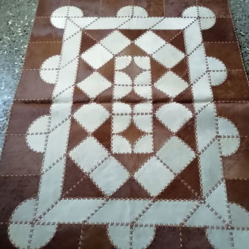 Cowhide rug handmade new unique unusual