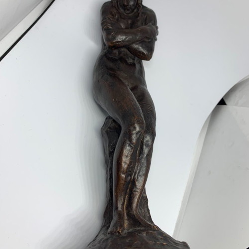 Louvre Museum statue replica used, La frileuse de Jean-Antoine Houdon