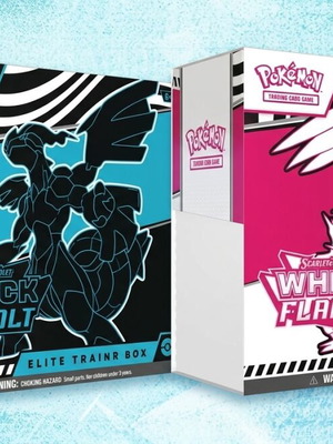 Pokémon TCG Scarlet & Violet White Flare and Black Bolt Elite Trainer Box combo new