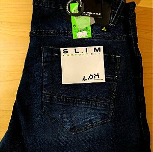 Losan Παντελόνι Τζιν Ελαστικό Slim Εφαρμογή Σκούρο Μπλε