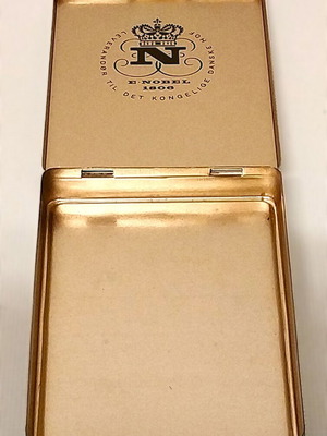 Petit Cigarillos box by Nobel used, iron