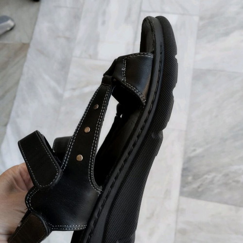 Leather Parex sandals black like new