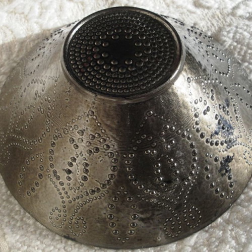 Μπωλ γκρι γυάλινο μεταλλιζέ, διάμετρος 18cm, ύψος 6cm καινούργιο