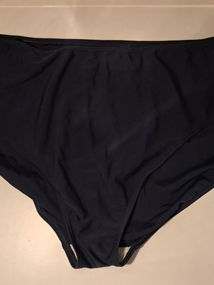 High-Waisted Bikini Bottom Plus Size Dark Blue Black new