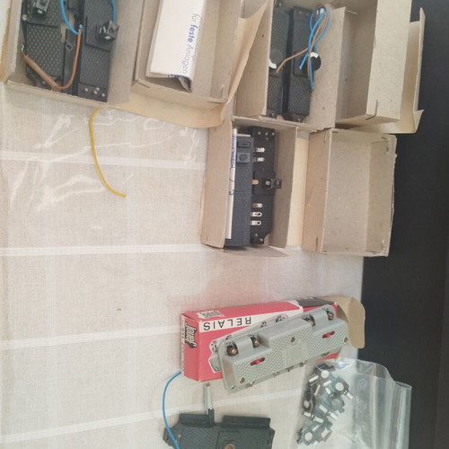 HO scale electric switch motors for model train keys, set of 11