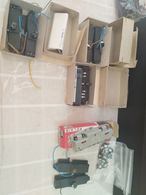HO scale electric switch motors for model train keys, set of 11