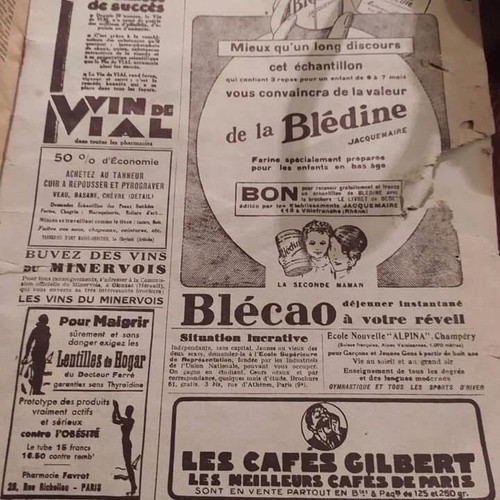 Prewar newspaper 'LE -ANNALES' used, set of 5