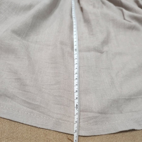 Coocu women's blouse size S like new, taupe linen look
