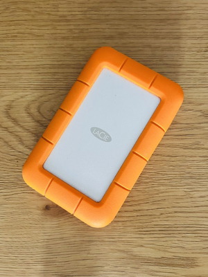 LaCie 1Tb Rugged USB 3.0 Gen 1 Type-C external hard drive like new