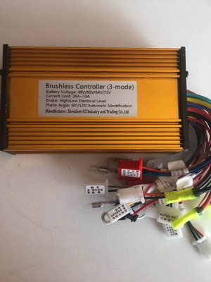 Ελεγκτής για χωρίς ψήκτρες μοτέρ 48-84V 1000-1500W 26-33A νέος