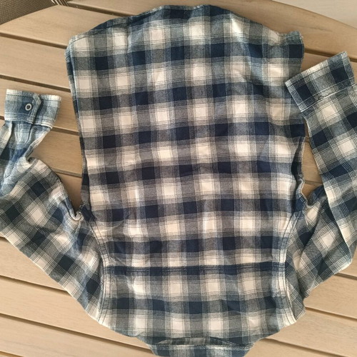 Children's shirt new, white and blue, size 3-4