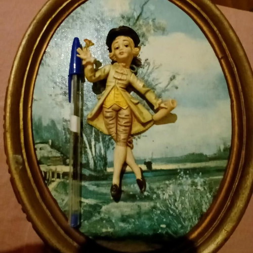 Old framed art print