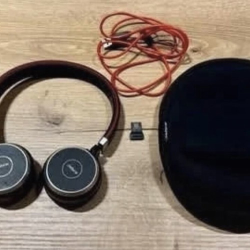 Jabra Evolve 65 TE Link 390A MS headphones like new, hybrid connection