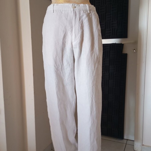 Zara women's linen pants size S, white
