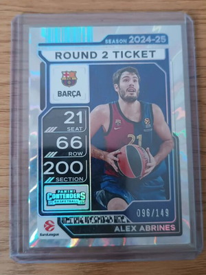 Alex Abrines Round 2 Ticket Panini Euroleague Contenders 2024-25