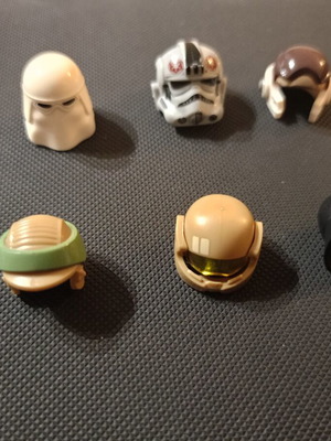 Lego Star Wars set of 6 rare helmets like new
