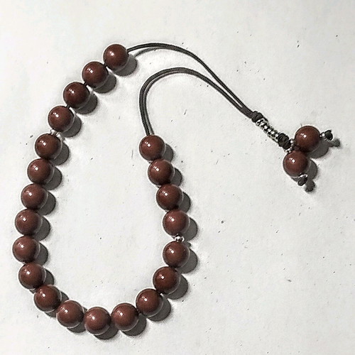 Worry beads with natural red jasper new