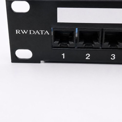 Rw Data 24-Port Cat5e Patch Panel used for 19” rack