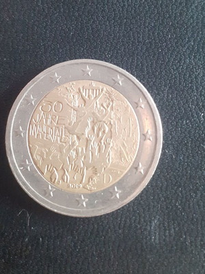 2 евро монета Deutschland 2019 употребявана