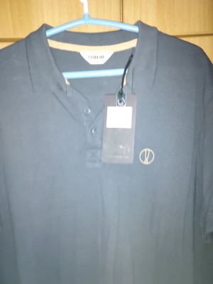 Solid polo shirt XL new with tags blue