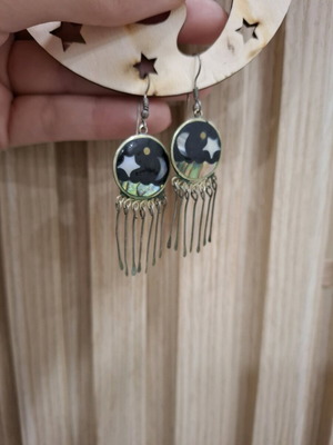 Alpaca Mexico earrings like new handmade
