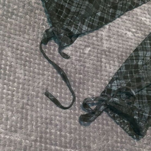 Wide plaid corduroy pants used, size S, Salina
