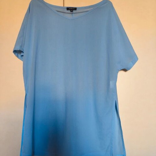 Beach dress new, turquoise with side openings
