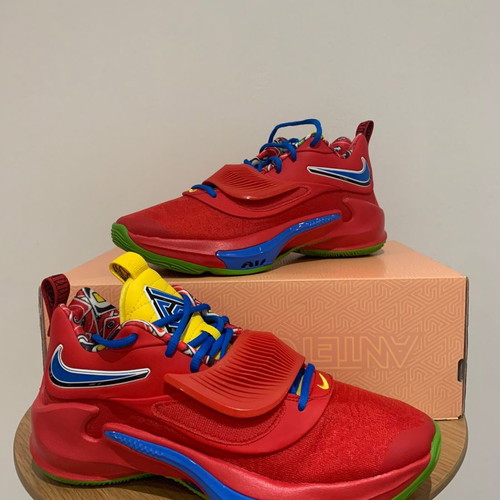Nike Giannis Antetokoumpo Zoom Freak 3 NRG UNO edition basketball shoes size 42 red new