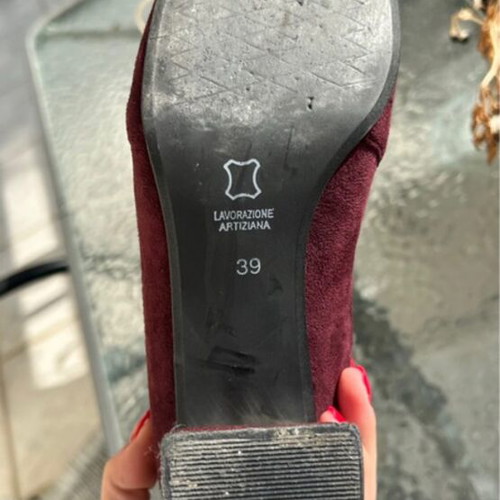 Gianna Kazakou ankle boots burgundy size 39 like new