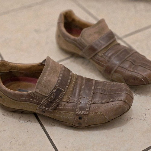 Bugatti leather men's shoes like new, brown, size 43-44