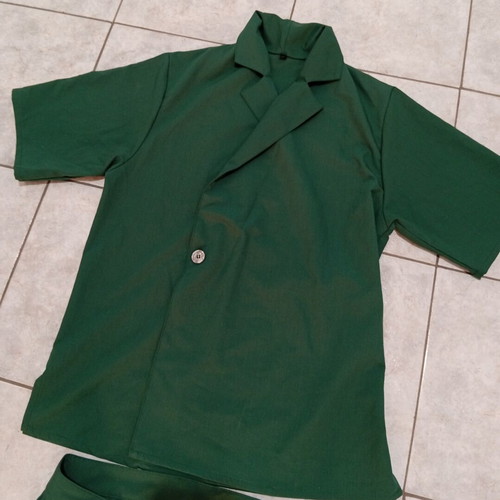 Green women's suit set, new