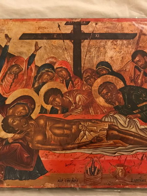 Image The Lamentation new, photographic reproduction from Byzantine Museum