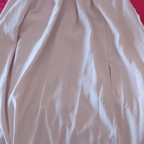 Ecru Shein long dress like new with cutouts and lightweight fabric