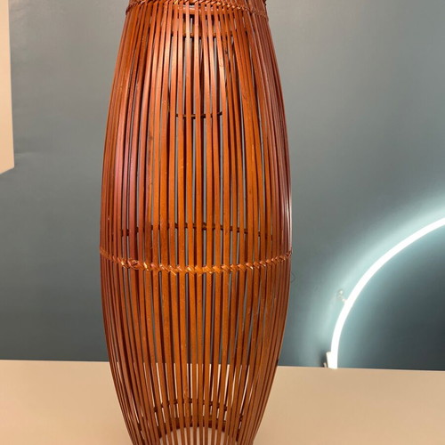 Handmade bamboo ceiling light new, height 50 x width 20 cm