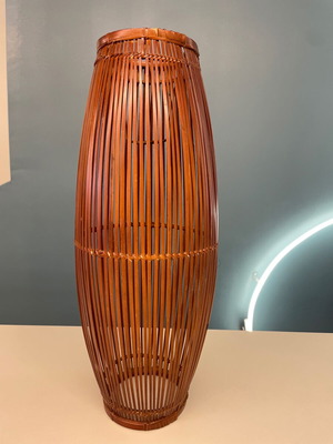 Handmade bamboo ceiling light new, height 50 x width 20 cm