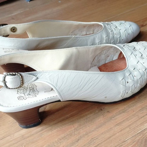 Handmade leather summer pumps from Sweden, new, size 36