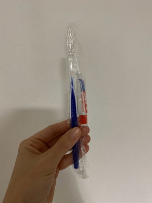 Toothbrush and toothpaste for travel, new, pack of 2