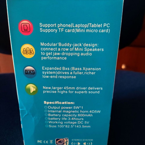 Portable wireless Bluetooth speaker new with USB, FM radio, MP3