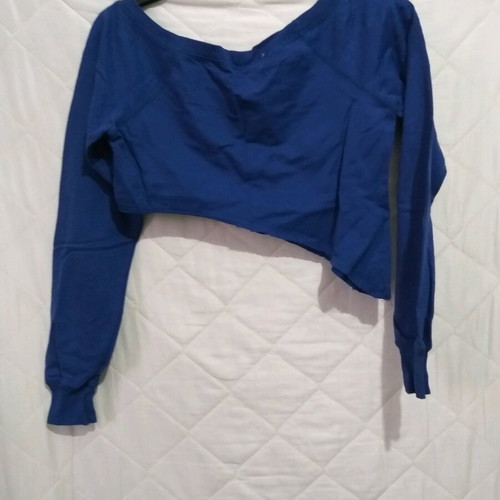 Women's casual asymmetrical top like new, blue, size S