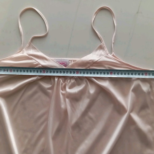 Set nightgown and long robe pink-salmon like new